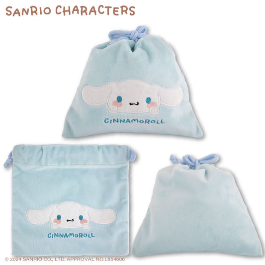 サンリオキャラクターズ コラボ ふわふわ巾着 ゆるっとシンプル