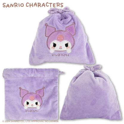 サンリオキャラクターズ コラボ ふわふわ巾着 ゆるっとシンプル