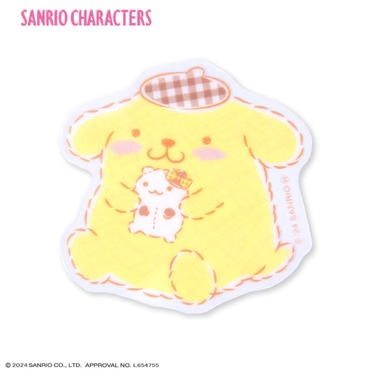 サンリオキャラクターズ コラボ ギンガムティータイム クリアステッカー