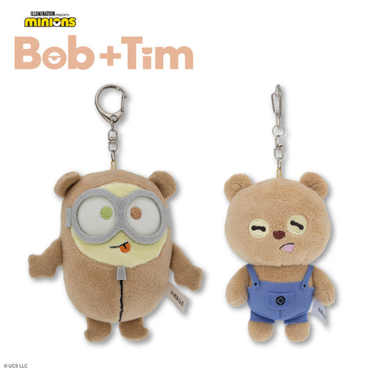 MINIONS Bob+Tim コラボ ぬいぐるみキーホルダー