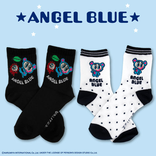 【予約販売】ANGEL BLUE コラボ クルーソックス