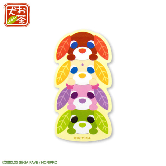 お茶犬 コラボ ステッカー