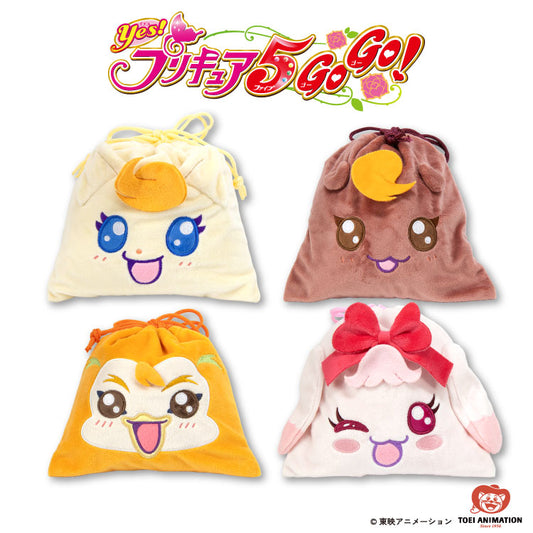 【予約販売】Yes！プリキュア5GoGo！ コラボ ふわふわ巾着