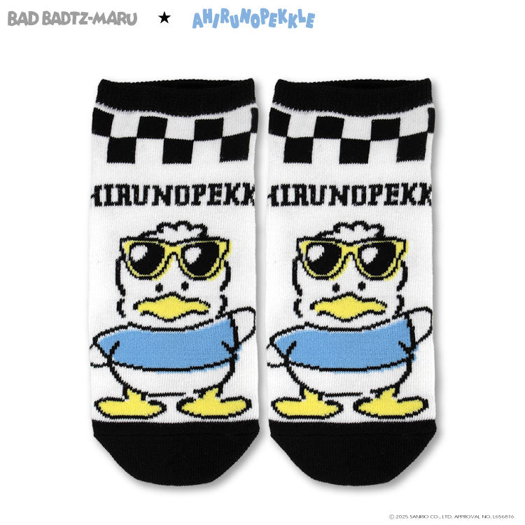 バッドばつ丸&あひるのペックル コラボ アンクルソックス
