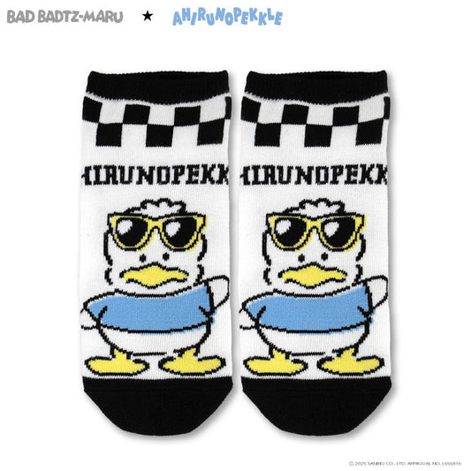 バッドばつ丸&あひるのペックル コラボ アンクルソックス