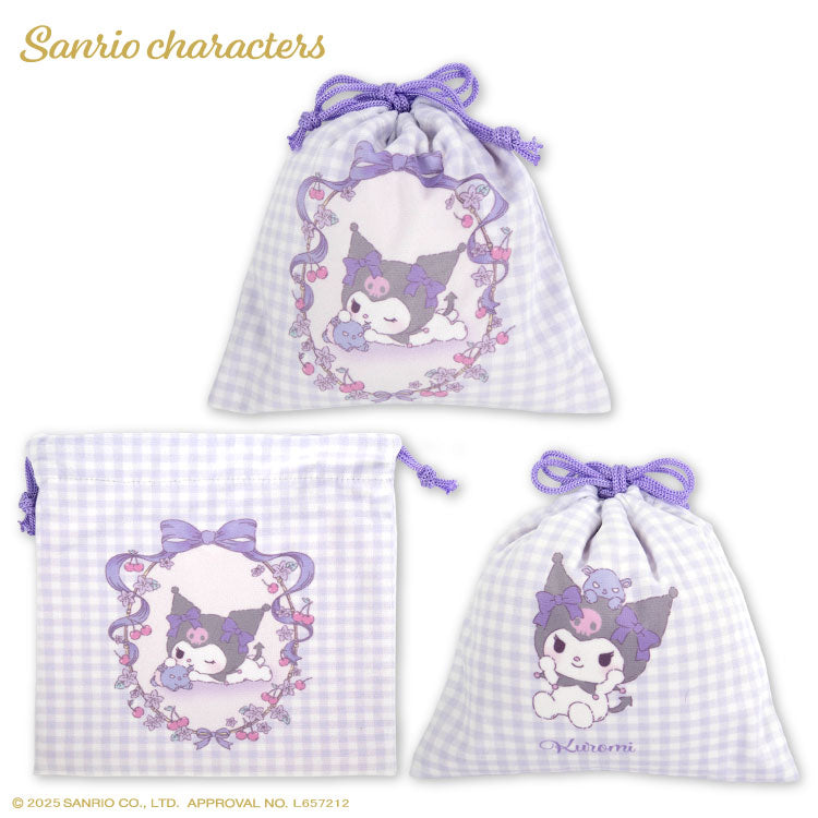 サンリオキャラクターズ ふわふわぬいぐるみ コラボ 巾着