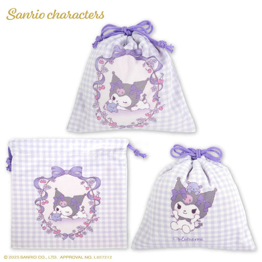 サンリオキャラクターズ ふわふわぬいぐるみ コラボ 巾着