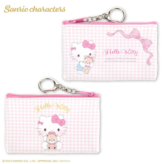 サンリオキャラクターズ ふわふわぬいぐるみ コラボ ミニフラットポーチ