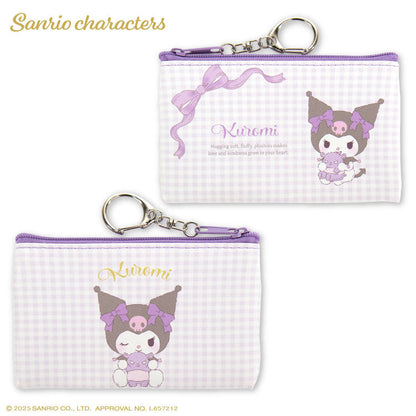 サンリオキャラクターズ ふわふわぬいぐるみ コラボ ミニフラットポーチ