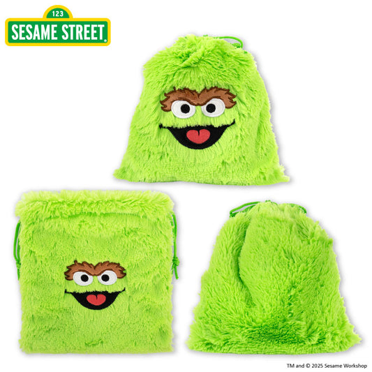 セサミストリート コラボ ふわふわ巾着