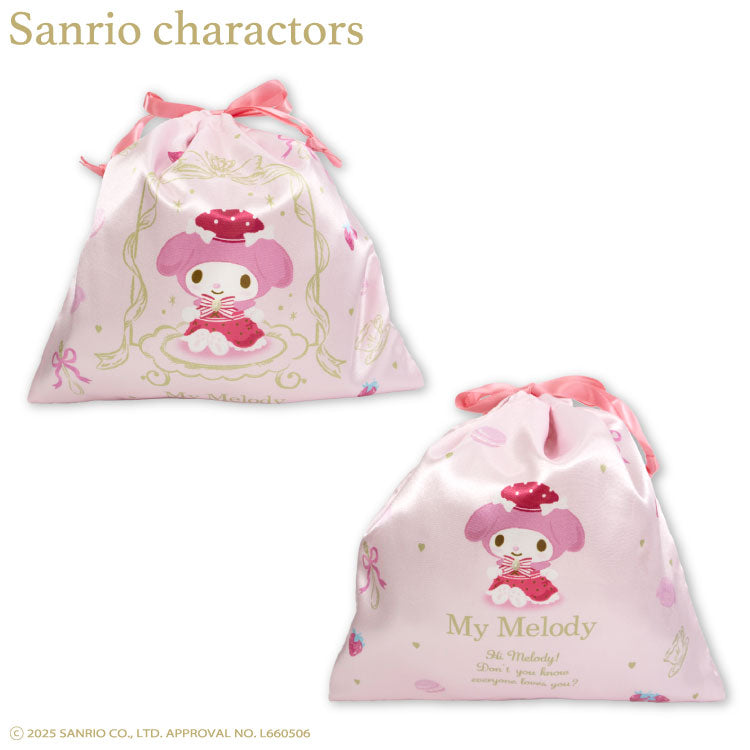 サンリオキャラクターズ ティールームデザイン コラボ 巾着(M)