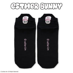 エスターバニー かかと刺繍アンクルソックス