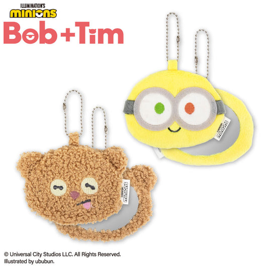 MINIONS Bob+Tim コラボ ダイカットコンパクトミラー