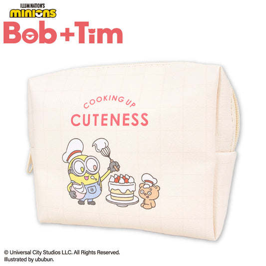 MINIONS Bob+Tim コラボ 箱型ポーチ