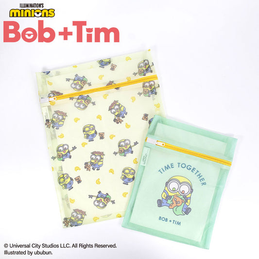 MINIONS Bob+Tim コラボ 洗濯ネット2P