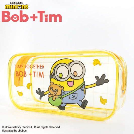 MINIONS Bob+Tim コラボ クリアペンケース