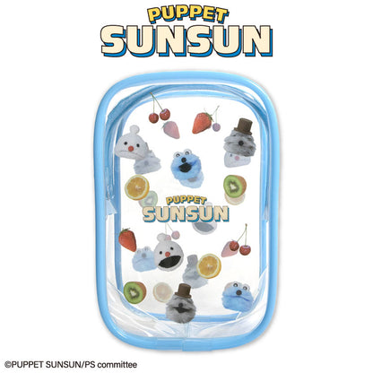 パペットスンスン コラボ クリアリップポーチ