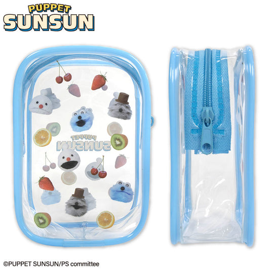 パペットスンスン コラボ クリアリップポーチ