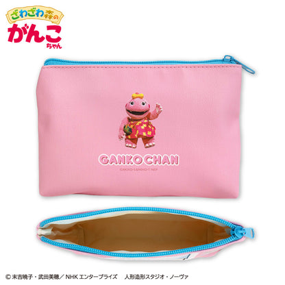 ざわざわ森のがんこちゃん コラボ 窓付きポーチ