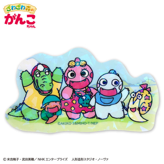ざわざわ森のがんこちゃん コラボ ステッカー(クリア)