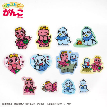 ざわざわ森のがんこちゃん コラボ フレークステッカー