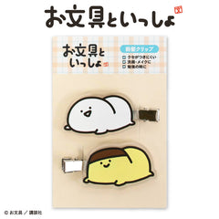 お文具といっしょ コラボ アクリル前髪クリップ