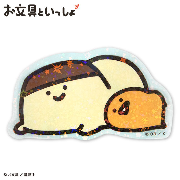 お文具といっしょ コラボ ランダムステッカー(クリア)