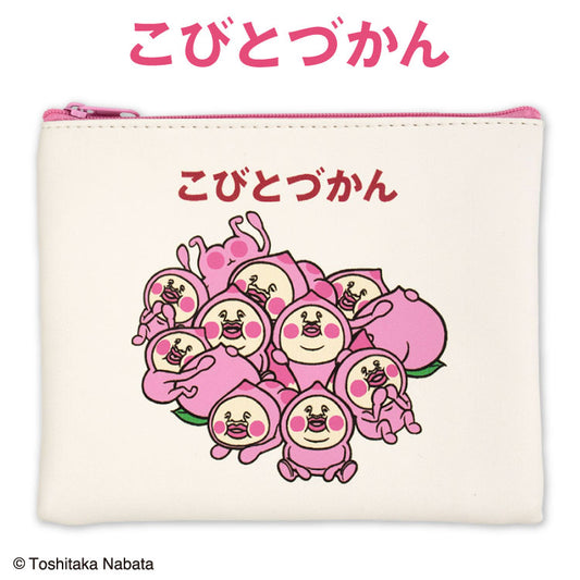こびとづかん コラボ 合皮フラットポーチ