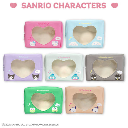 サンリオキャラクターズ シンプルかわいい 窓付きポーチ