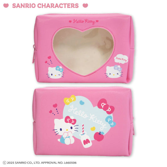 【予約販売】サンリオキャラクターズ シンプルかわいい 窓付きポーチ