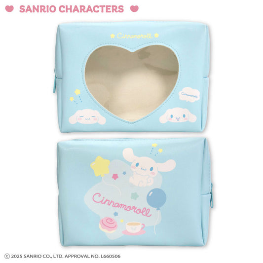 【予約販売】サンリオキャラクターズ シンプルかわいい 窓付きポーチ