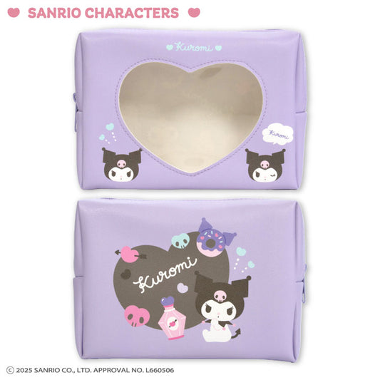 【予約販売】サンリオキャラクターズ シンプルかわいい 窓付きポーチ