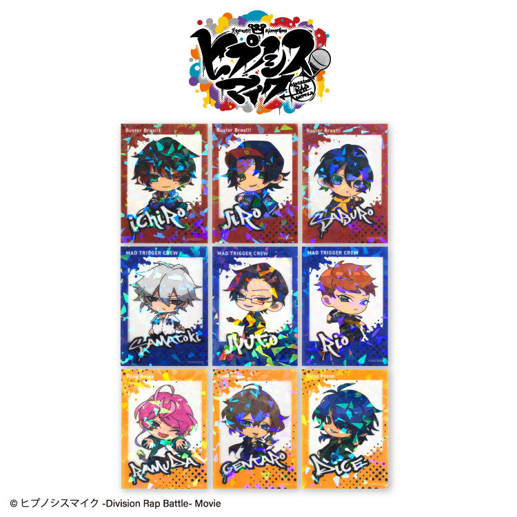 【4月再入荷分】ヒプノシスマイク コラボ ランダムステッカー(クリア) 第一弾