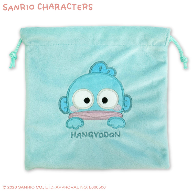 サンリオキャラクターズ ゆるっとシンプル ふわふわ巾着