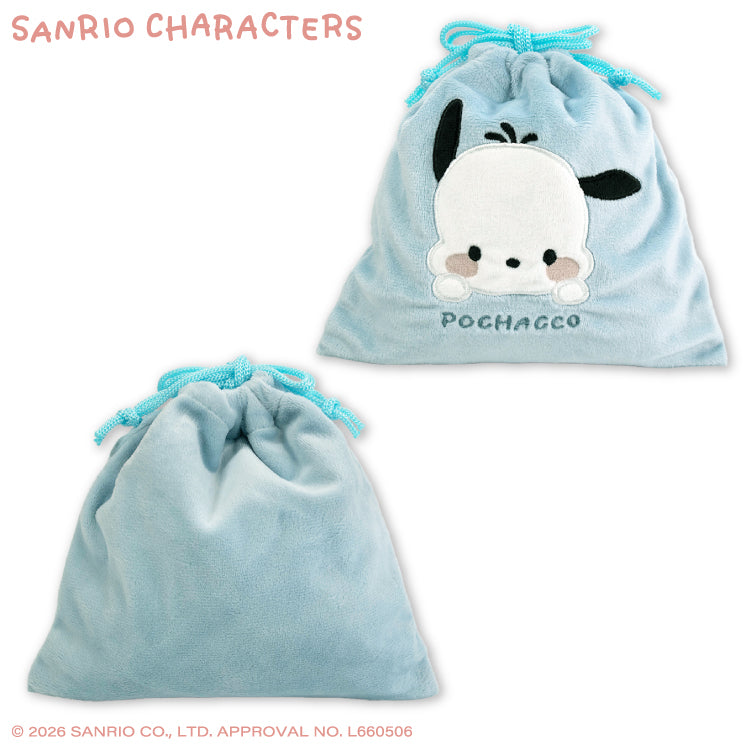 サンリオキャラクターズ ゆるっとシンプル ふわふわ巾着