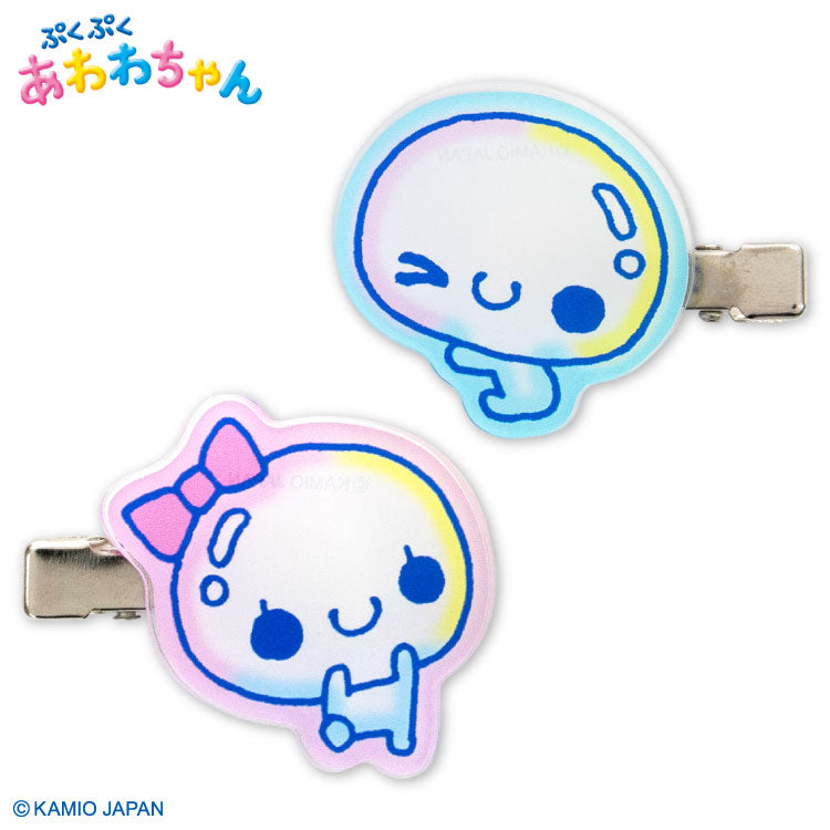 【予約販売】ぷくぷくあわわちゃん コラボ アクリル前髪クリップ