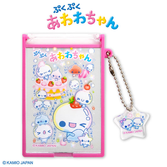ぷくぷくあわわちゃん コラボ チャーム付きコンパクトミラー