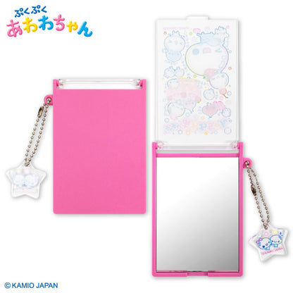【予約販売】ぷくぷくあわわちゃん コラボ チャーム付きコンパクトミラー