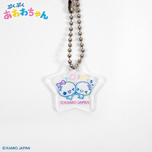 ぷくぷくあわわちゃん コラボ チャーム付きコンパクトミラー