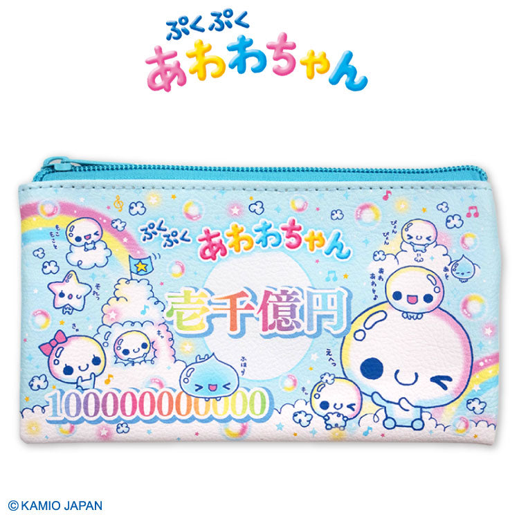 【予約販売】ぷくぷくあわわちゃん コラボ フラットポーチ