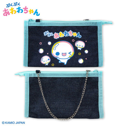 【予約販売】ぷくぷくあわわちゃん コラボ デニムポーチ