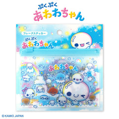 【予約販売】ぷくぷくあわわちゃん コラボ フレークステッカー