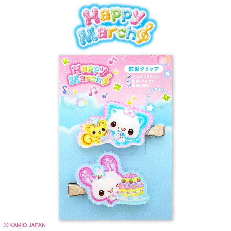 【予約販売】ハッピーマーチ コラボ アクリル前髪クリップ