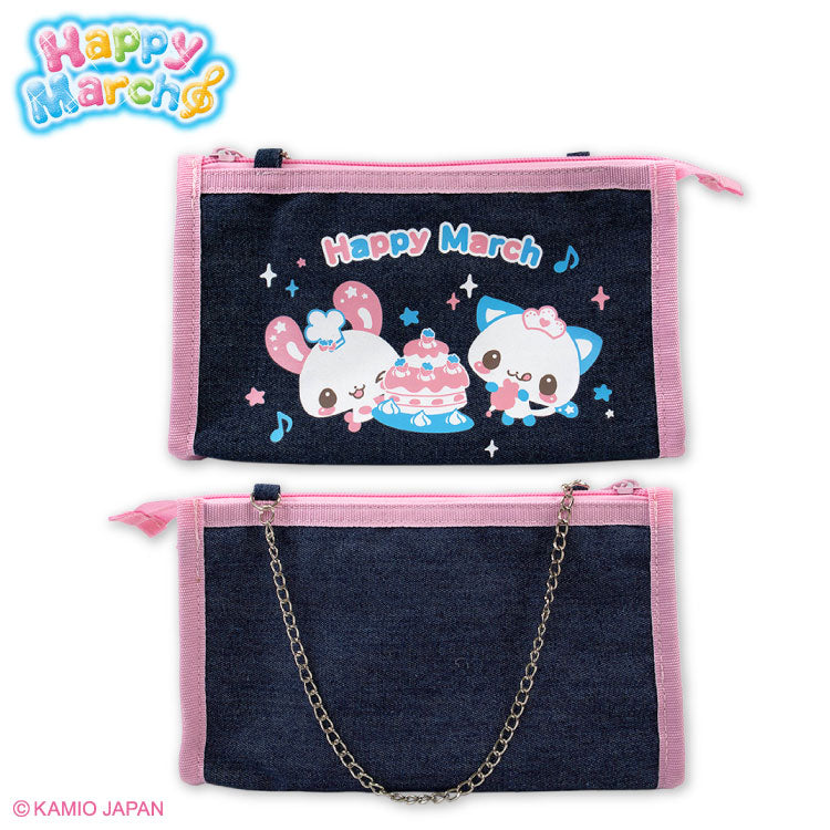 【予約販売】ハッピーマーチ コラボ デニムポーチ