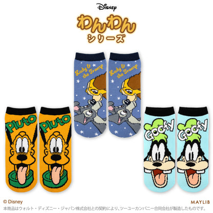 【予約販売】ディズニーわんわん アンクルソックス