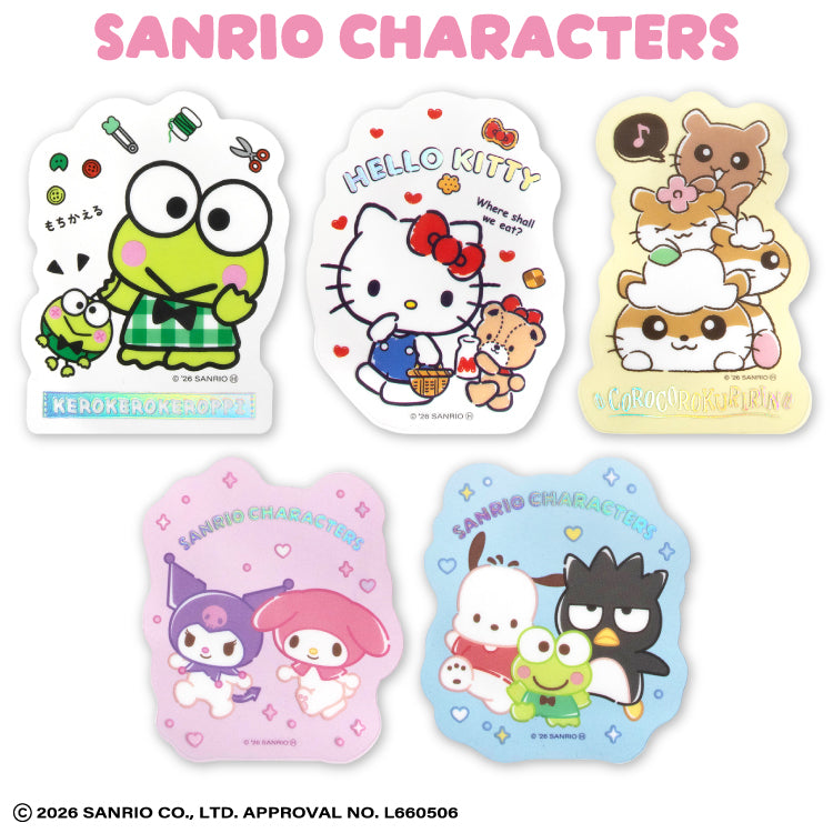 サンリオキャラクターズ ステッカー(クリア) happy friendships