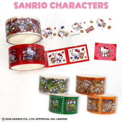 サンリオキャラクターズ クリアロールテープ2P