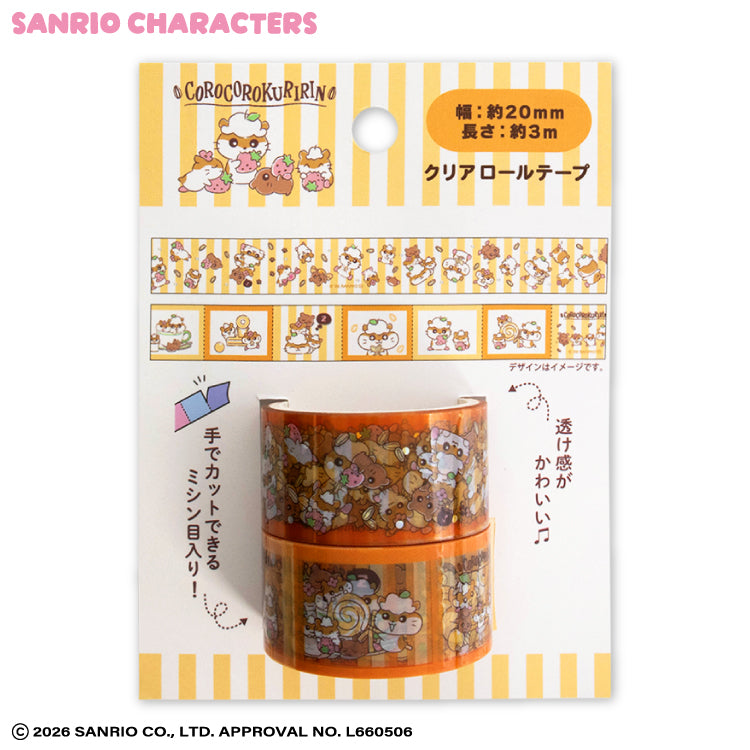 サンリオキャラクターズ クリアロールテープ2P