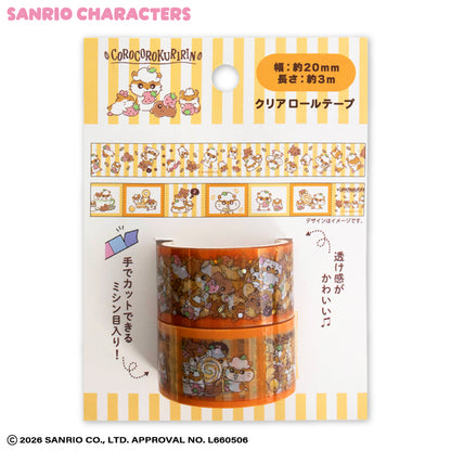 サンリオキャラクターズ クリアロールテープ2P
