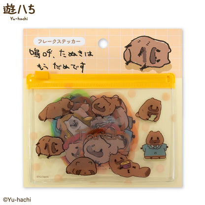 遊ハち コラボ フレークステッカー